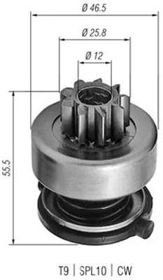 Pastorek, startér MAGNETI MARELLI 940113020254