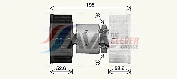 Elektromotor, vnitřní ventilátor AVA Clever Choice BW8610 Elektromotor, vnitřní ventilátor AVA Clever Choice BW8610
