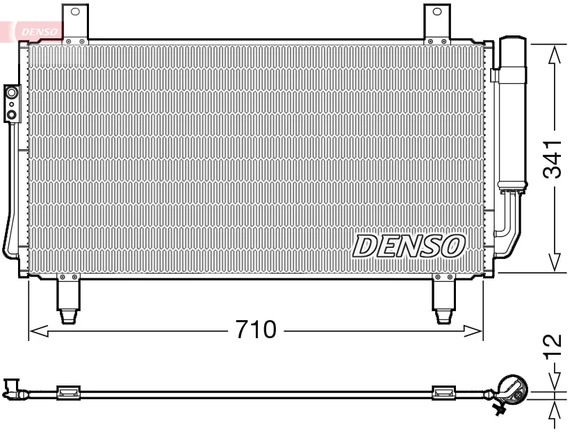 Kondenzátor, klimatizace DENSO DCN45006