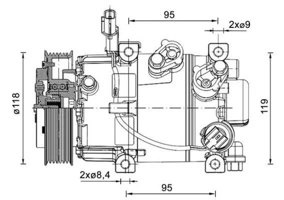 Kompresor, klimatizace MAHLE ACP1463000P – OE 97701C8050