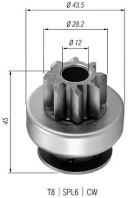 Pastorek, startér MAGNETI MARELLI 940113020362 Pastorek, startér MAGNETI MARELLI 940113020362