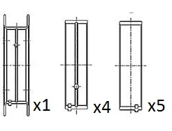 Hlavní ložiska klikového hřídele FAI AutoParts BM1009-STD