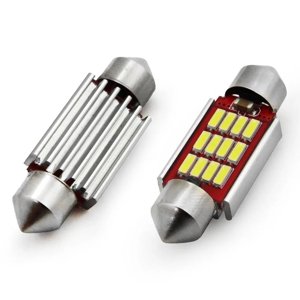 LED CANBUS 4014 12SMD Festoon C5W C10W C3W 36mm White 12V/24V AMIO 01289 - Obrázek 2
