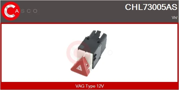 Vypínač výstražných blikačů CASCO CHL73005AS
