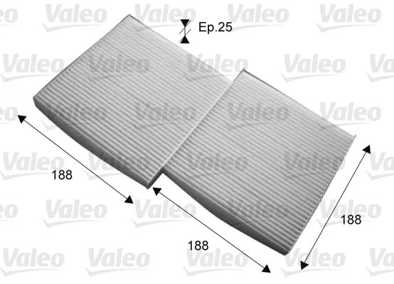 Filtr, vzduch v interiéru VALEO 715714