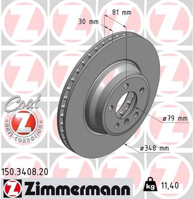 Brzdový kotouč ZIMMERMANN 150.3408.20
