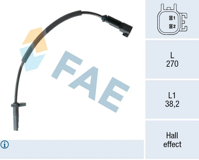 Snímač, počet otáček kol FAE 78556