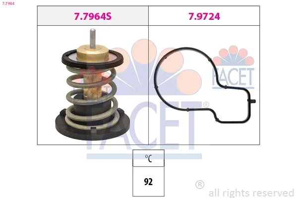 Termostat, chladivo FACET 7.7964 – OE 04C121113E