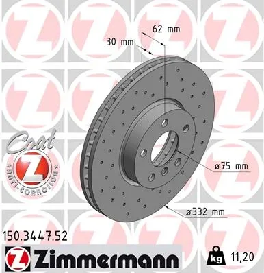 Brzdový kotouč ZIMMERMANN 150.3447.52