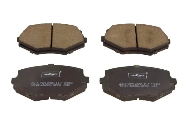 Sada brzdových destiček, kotoučová brzda MAXGEAR 19-2949