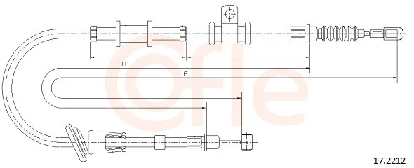 Tazne lanko, parkovaci brzda COFLE 17.2212 – OE MR915064