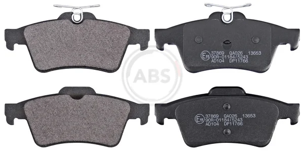 Sada brzdových destiček, kotoučová brzda A.B.S. 37869 Sada brzdových destiček, kotoučová brzda A.B.S. 37869
