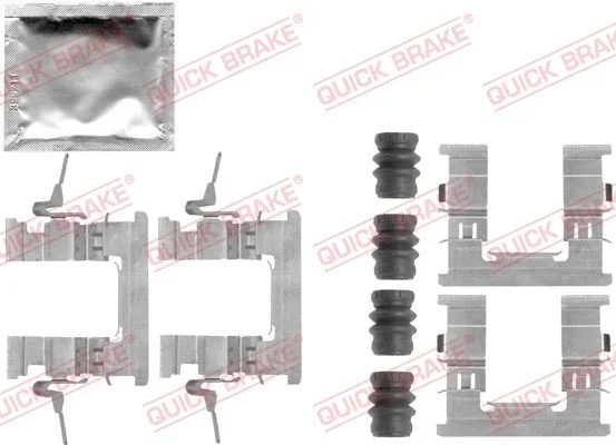 Sada prislusenstvi, oblozeni kotoucove brzdy QUICK BRAKE 109-1853