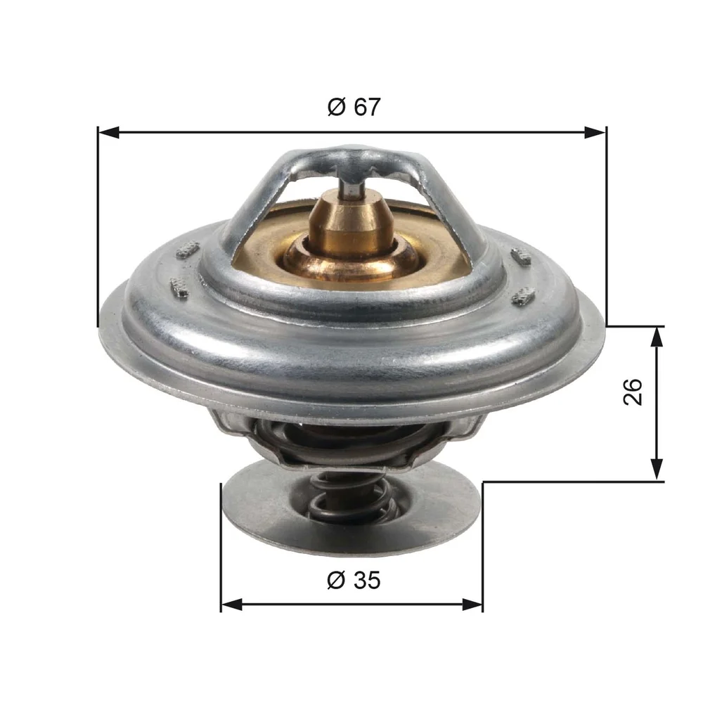 Termostat, chladivo GATES TH13287G1 Termostat, chladivo GATES TH13287G1