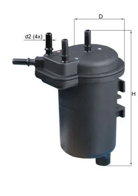 Palivový filtr KNECHT KL432