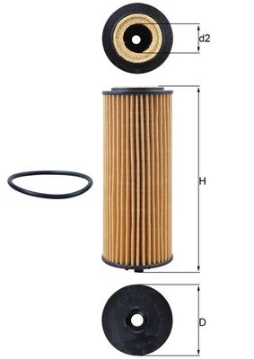 Olejový filtr MAHLE OX1162D