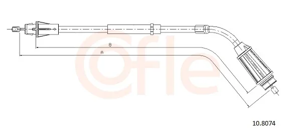 Tazne lanko, parkovaci brzda COFLE 10.8074 – OE 31265830