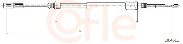 Tazne lanko, parkovaci brzda COFLE 10.4611 – OE 4745R5