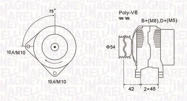generátor MAGNETI MARELLI 063731564010