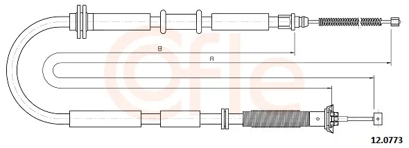 Tazne lanko, parkovaci brzda COFLE 12.0773 – OE 52042831