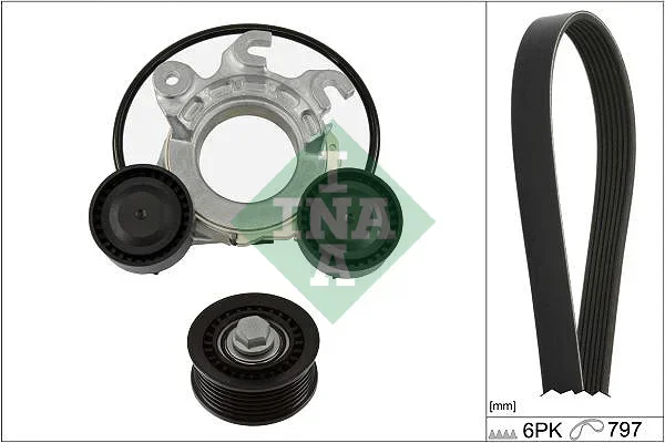 Sada žebrovaných klínových řemenů Schaeffler INA 529055210 Sada žebrovaných klínových řemenů Schaeffler INA 529055210
