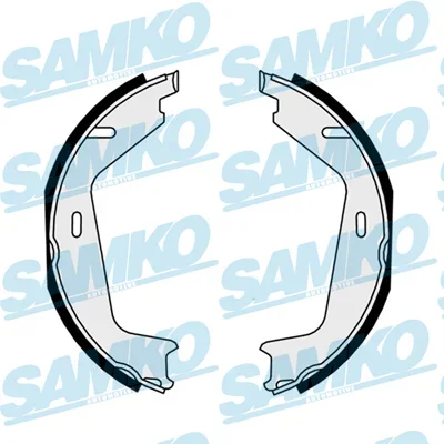 Sada brzdových čelistí, parkovací brzda SAMKO 81036 – OE 31262874