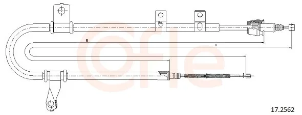 Tazne lanko, parkovaci brzda COFLE 17.2562 – OE 5976017510