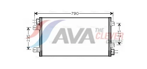 Kondenzátor, klimatizace AVA Clever Choice RTA5342