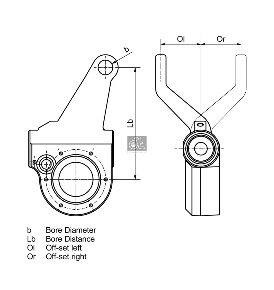 Pakovy ovladac, brzdový systém DT Spare Parts 3.62411 Pakovy ovladac, brzdový systém DT Spare Parts 3.62411