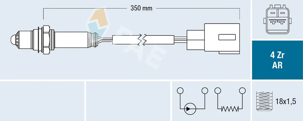 Lambda sonda FAE 75659 Lambda sonda FAE 75659