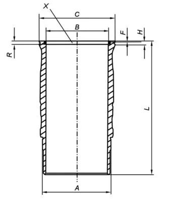 Vložený válec MAHLE 061LW00120001