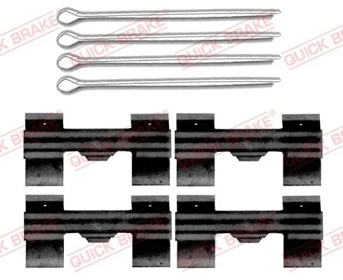Sada prislusenstvi, oblozeni kotoucove brzdy QUICK BRAKE 109-0009