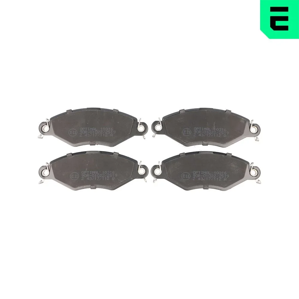 Sada brzdových destiček, kotoučová brzda OPTIMAL BP-10316