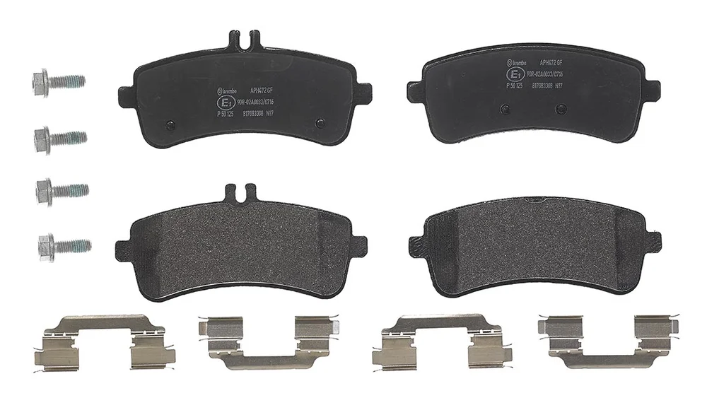 Sada brzdových destiček, kotoučová brzda BREMBO P50125