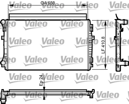Chladič, chlazení motoru VALEO 735558
