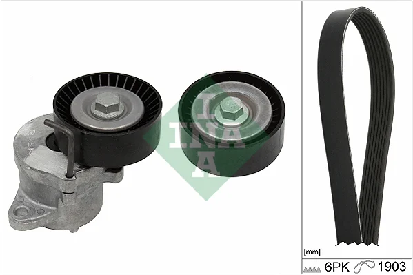 Sada žebrovaných klínových řemenů Schaeffler INA 529034810