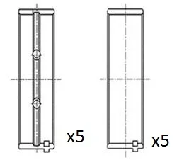 Hlavní ložiska klikového hřídele FAI AutoParts BM1011-STD