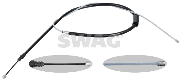 Tažné lanko, parkovací brzda SWAG 60101815