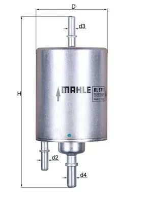 Palivový filtr KNECHT KL571