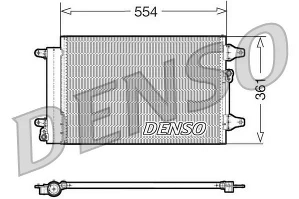 Kondenzátor, klimatizace DENSO DCN32015 Kondenzátor, klimatizace DENSO DCN32015