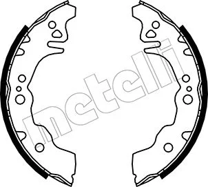 Sada brzdových čelistí METELLI 53-0043