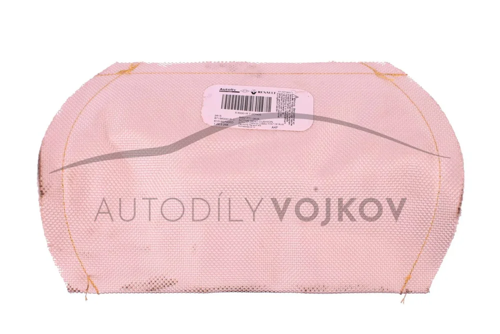 Airbag s patronou u nohou spolujezdce a řidiče v:45153