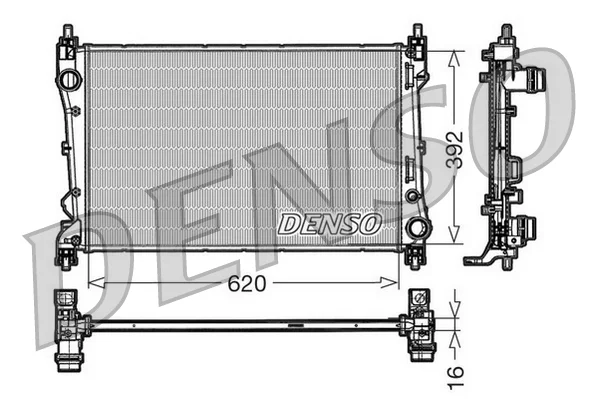 Chladič, chlazení motoru DENSO DRM09113 Chladič, chlazení motoru DENSO DRM09113