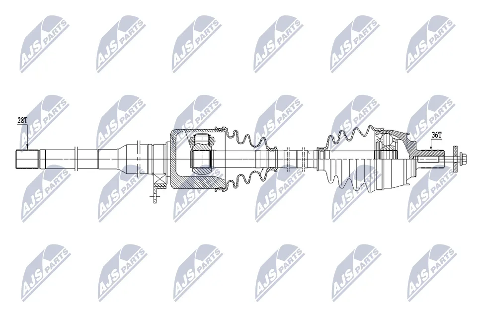 Hnací hřídel NTY NPW-VV-178