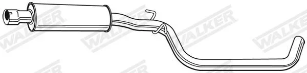 Stredni tlumic vyfuku WALKER 22881