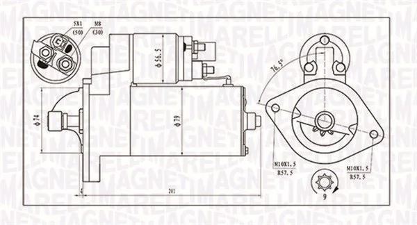 Startér MAGNETI MARELLI 063721135010