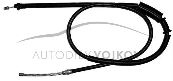 Lanovod ruční brzdy pravý P v:4045