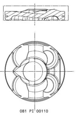 Píst MAHLE 081PI00110002