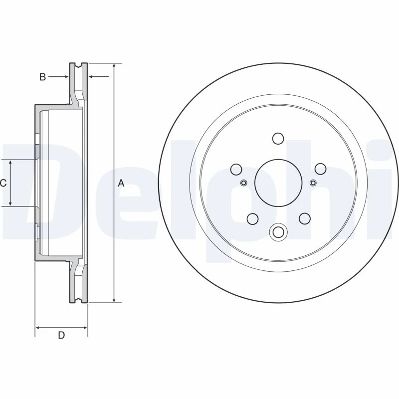 Brzdový kotouč DELPHI BG4962C – OE 4243130320
