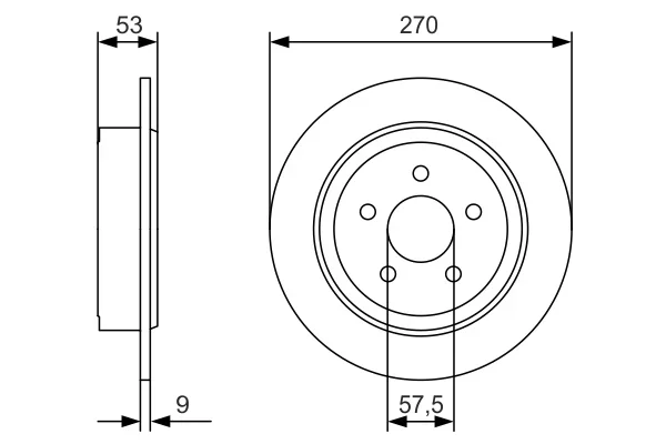 Brzdový kotouč BOSCH 0986479A79